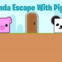 panda escape with piggy